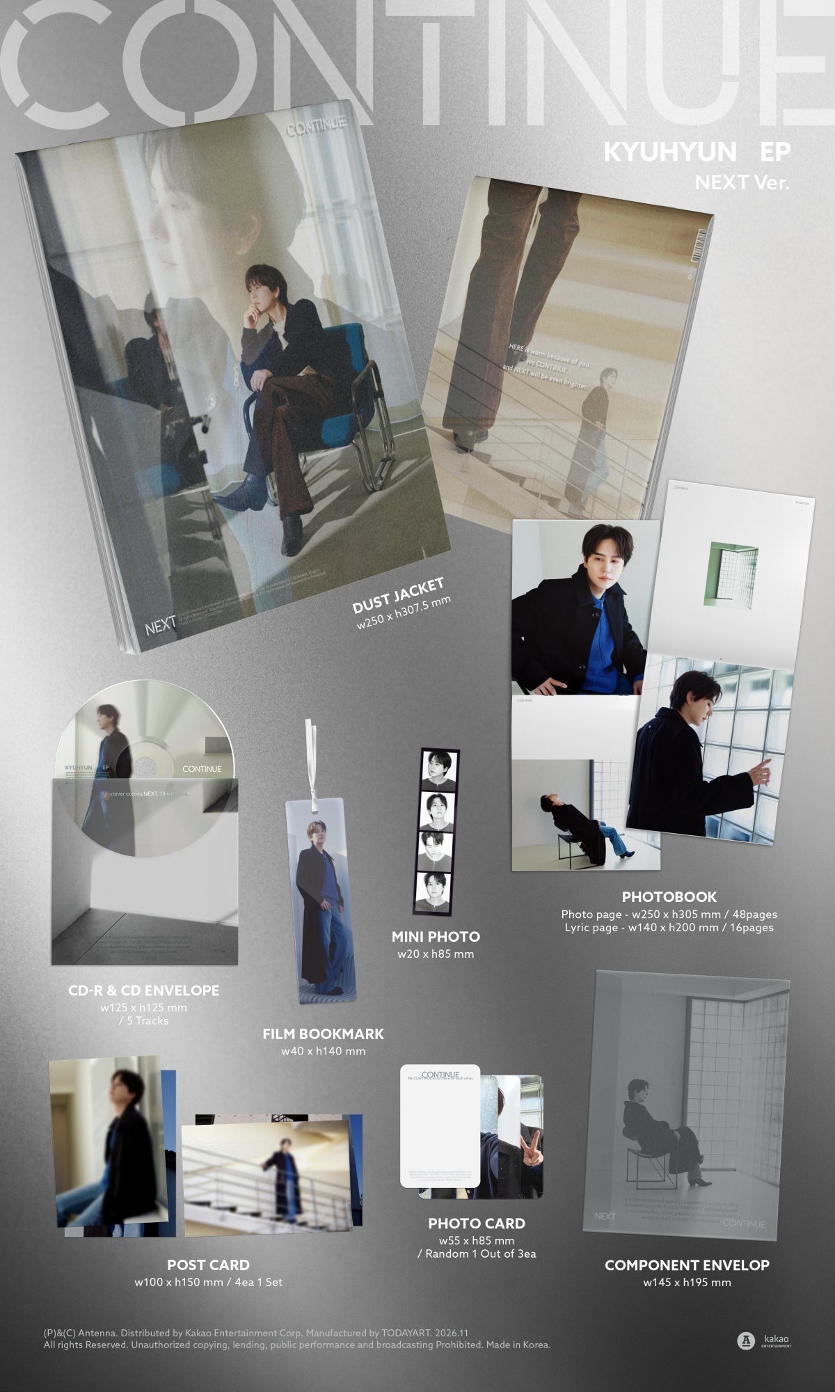 (PRE-ORDER) KYUHYUN - EP [CONTINUE] (NEXT VER.) - LightUpK