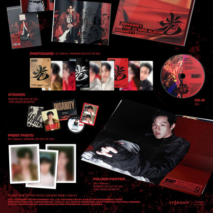 JOOHONEY - 2ND MINI ALBUM [光 (INSANITY)] (3 VERSIONS) - LightUpK