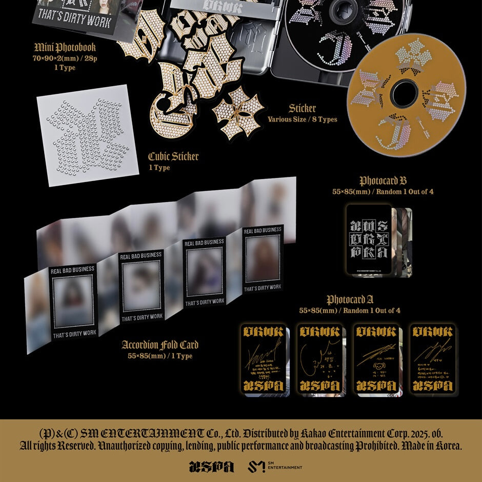 AESPA - SINGLE [DIRTY WORK] (DIRTY CASE VER.) (2 VERSIONS) - LightUpK