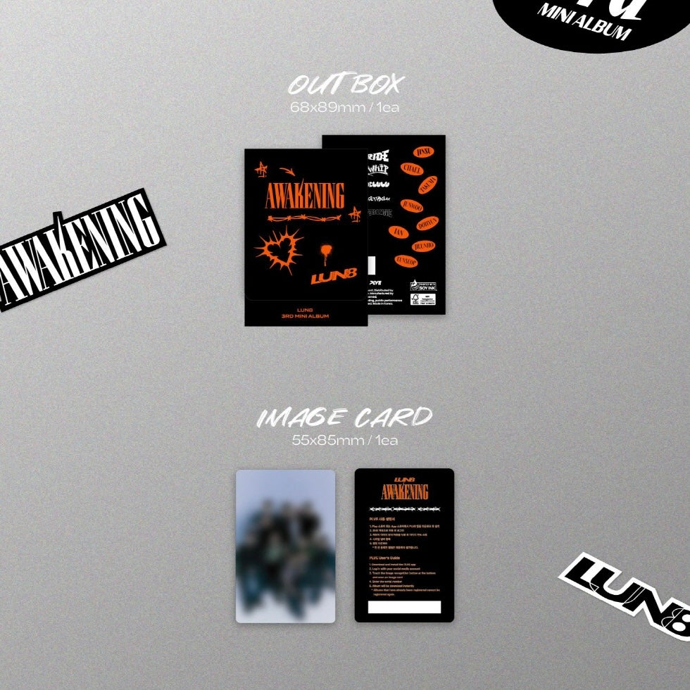 LUN8 - 3RD MINI ALBUM [AWAKENING] (PLVE) (2 VERSIONS) - LightUpK