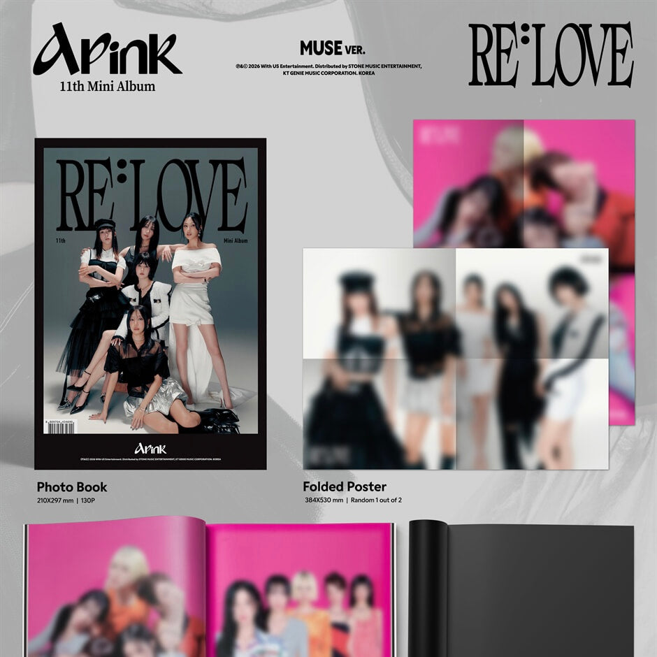 PRE-ORDER) APINK - 11TH MINI ALBUM [RE : LOVE] (2 VERSIONS) RANDOM