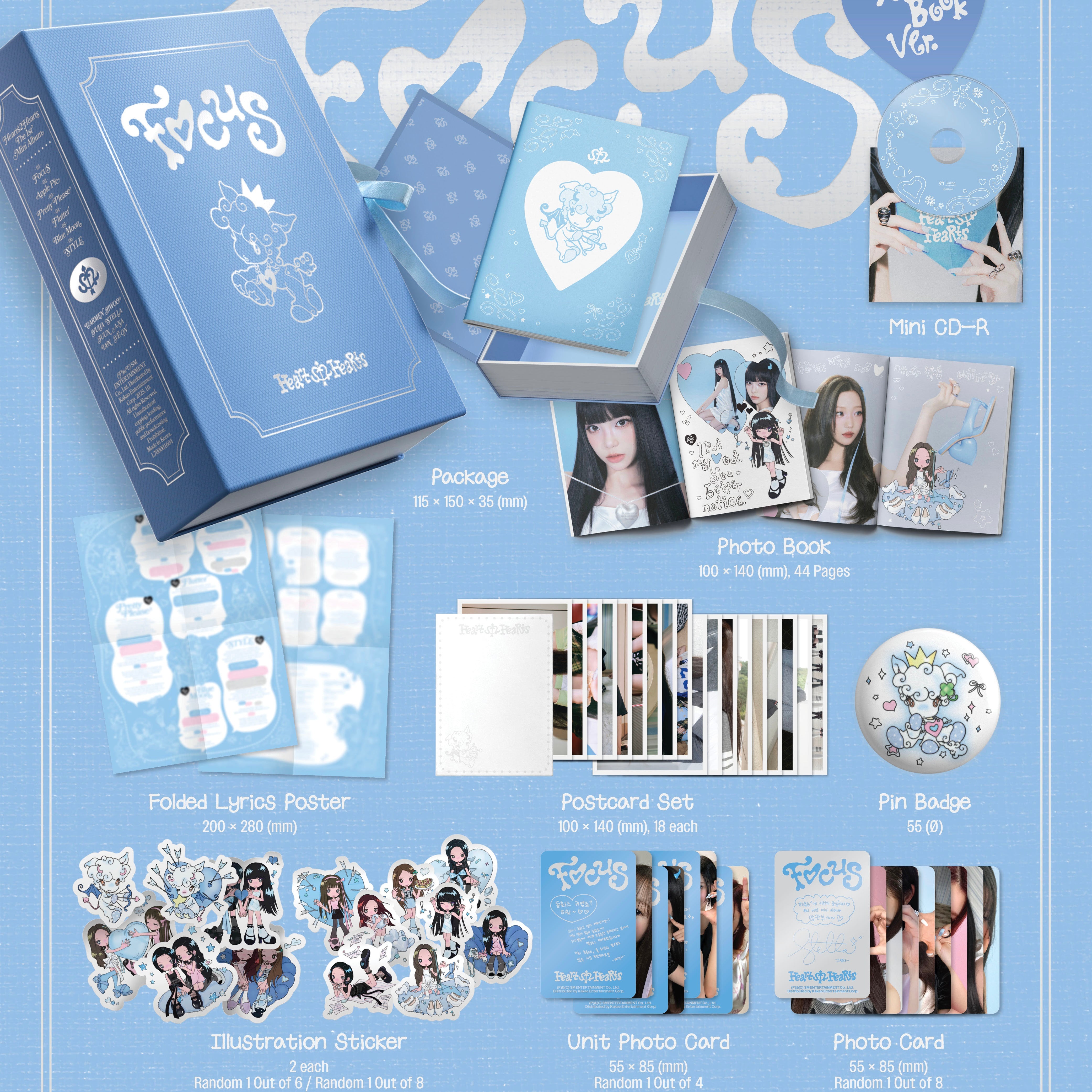 HEARTS2HEARTS - 1ST MINI ALBUM [FOCUS] (RULE BOOK VER.)