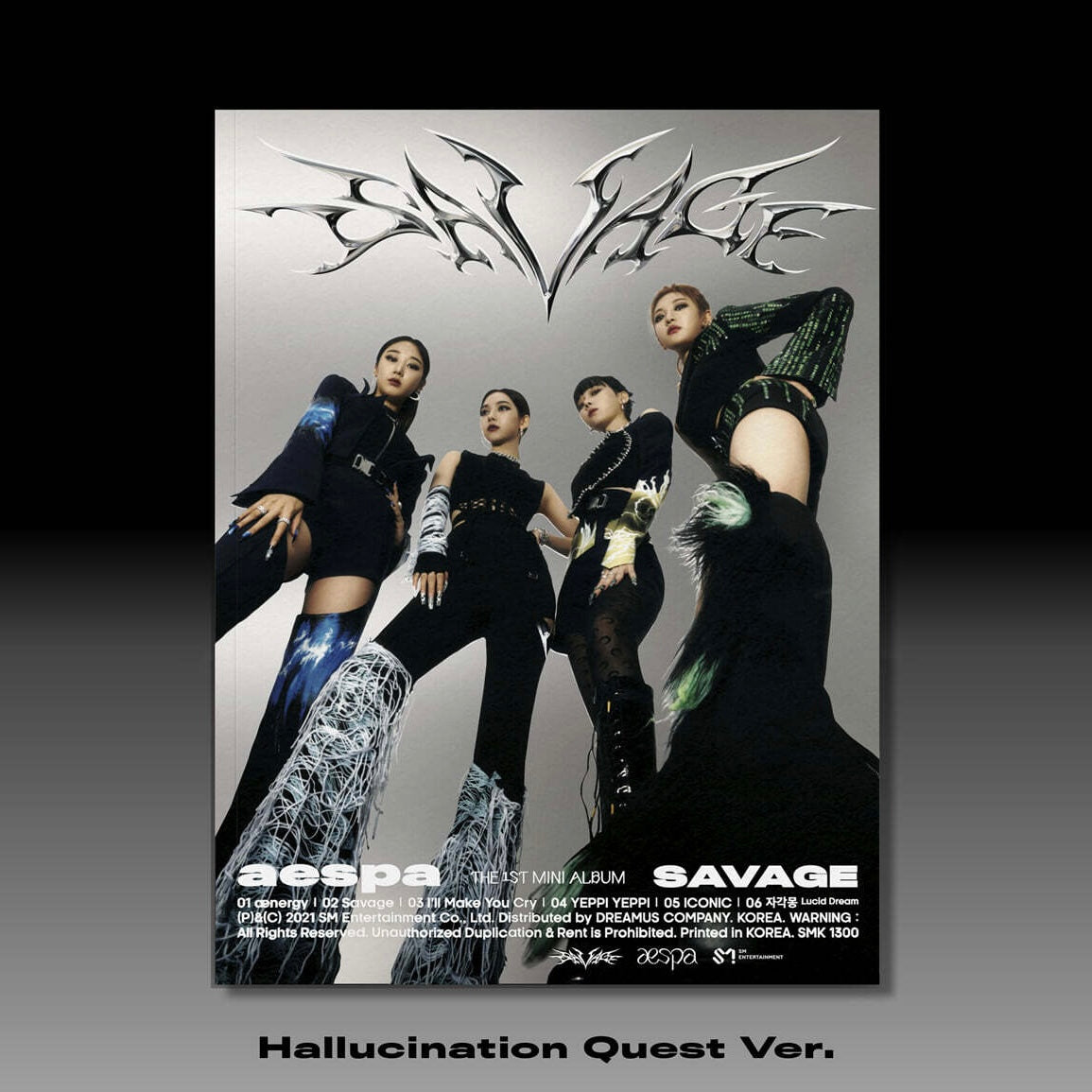 AESPA - SAVAGE (1ST MINI ALBUM) HALLUCINATION QUEST VER. - LightUpK