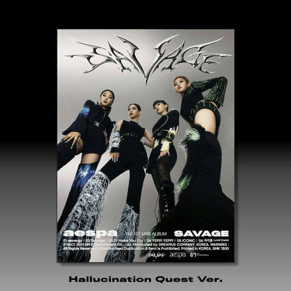 AESPA - SAVAGE (1ST MINI ALBUM) HALLUCINATION QUEST VER. - LightUpK