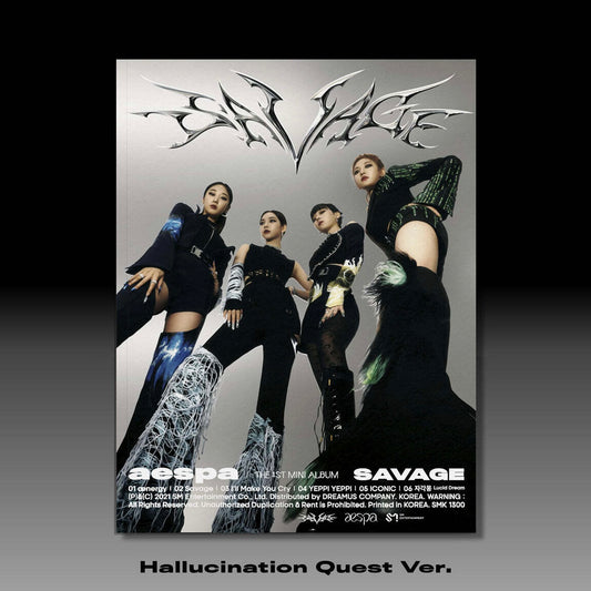 AESPA - SAVAGE (1ST MINI ALBUM) HALLUCINATION QUEST VER. - LightUpK