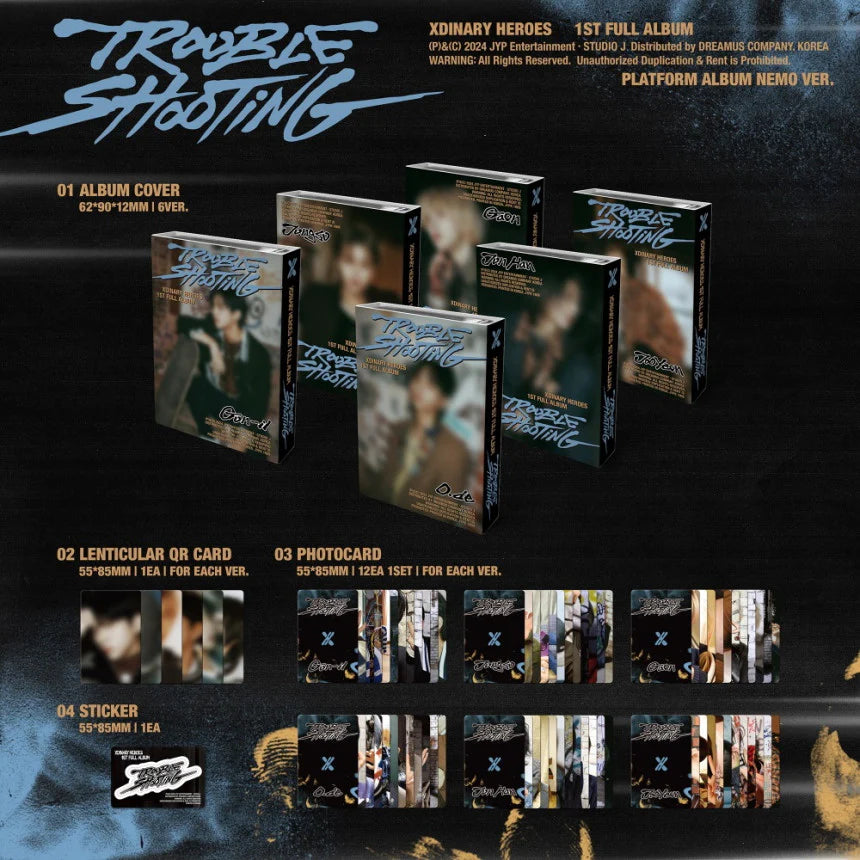 XDINARY HEROES - VOL.1 [TROUBLESHOOTING] (PLATFORM ALBUM) (6 VERSIONS) - LightUpK