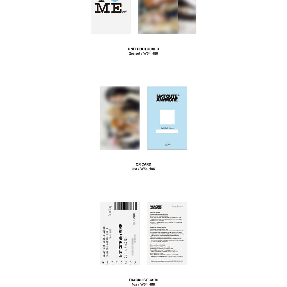 (PRE-ORDER) ILLIT - 1ST SINGLE ALBUM [NOT CUTE ANYMORE] (WEVERSE ALBUMS VER.) - LightUpK