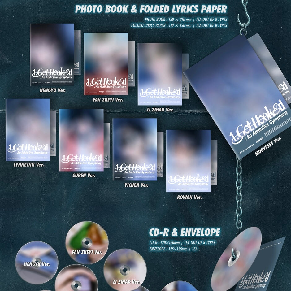 (PRE-ORDER) MODYSSEY - 1. GOT HOOKED AN ADDICTIVE SYMPHONY (8 VERSIONS) RANDOM - LightUpK