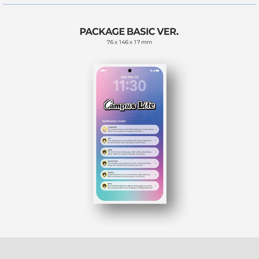 (PRE-ORDER) ENHYPEN - WORLD COUPON CARD COLLECTION (CAMPUS LIFE BASIC VER.) - LightUpK