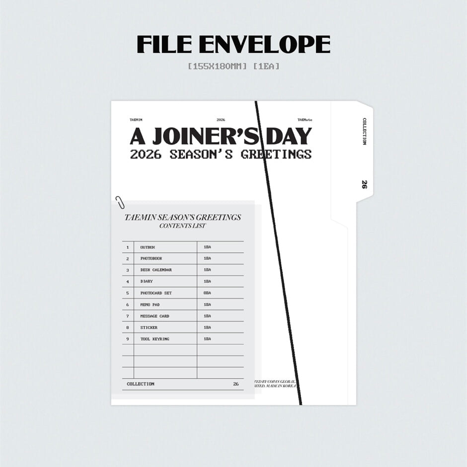 (PRE-ORDER) TAEMIN - 2026 SEASON'S GREETINGS [A JOINER'S DAY]