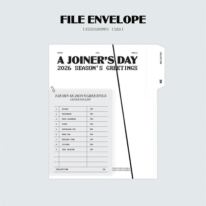 (PRE-ORDER) TAEMIN - 2026 SEASON'S GREETINGS [A JOINER'S DAY]