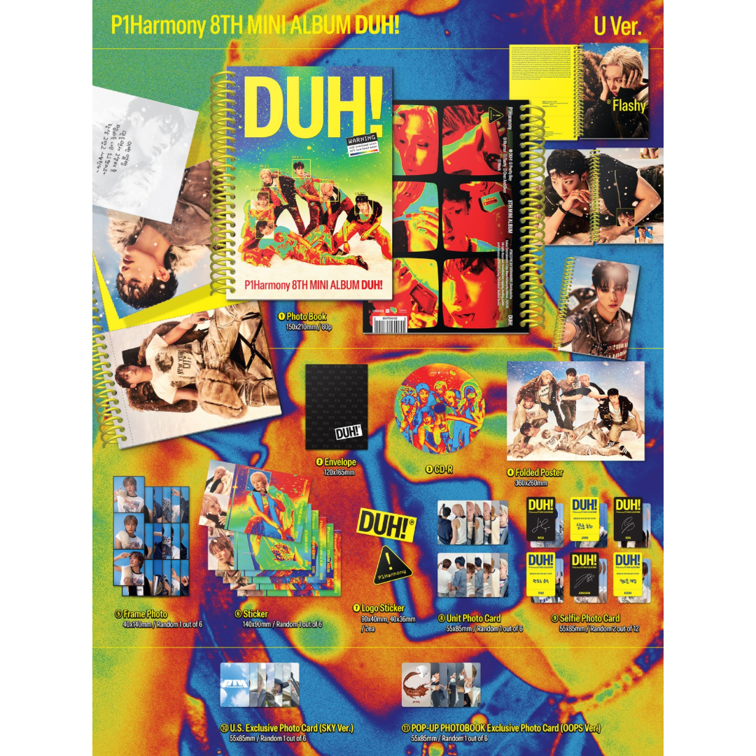 (PRE-ORDER) [HELLO82] [POP-UP EXCLUSIVE] P1HARMONY - DUH! (2 VERSIONS) - LightUpK