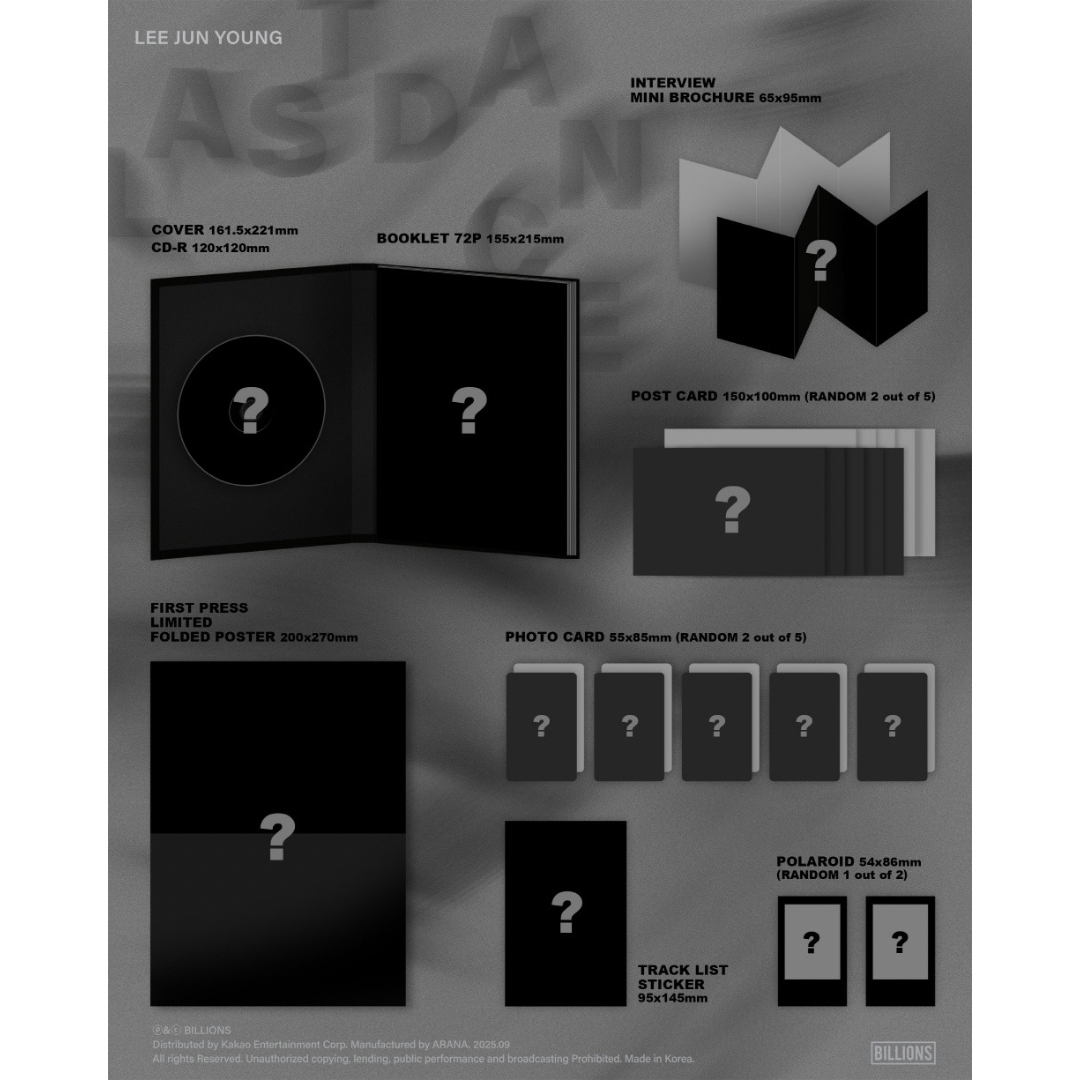 (PRE-ORDER) LEE JUN YOUNG - 1ST MINI ALBUM [LAST DANCE] - LightUpK