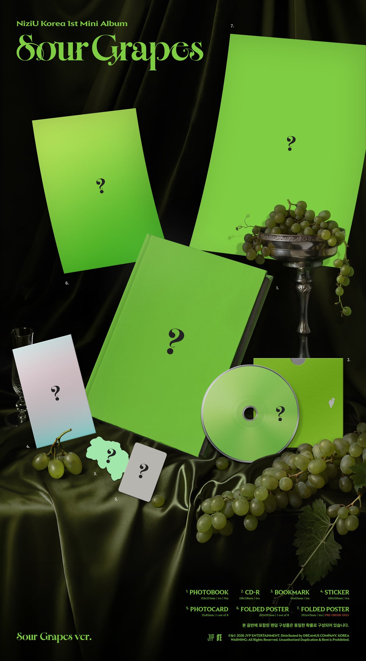 (PRE-ORDER) NIZIU - 1ST MINI ALBUM [SOUR GRAPES] (2 VERSIONS) RANDOM