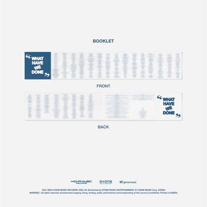 (PRE-ORDER) PH-1 - WHAT HAVE WE DONE - LightUpK