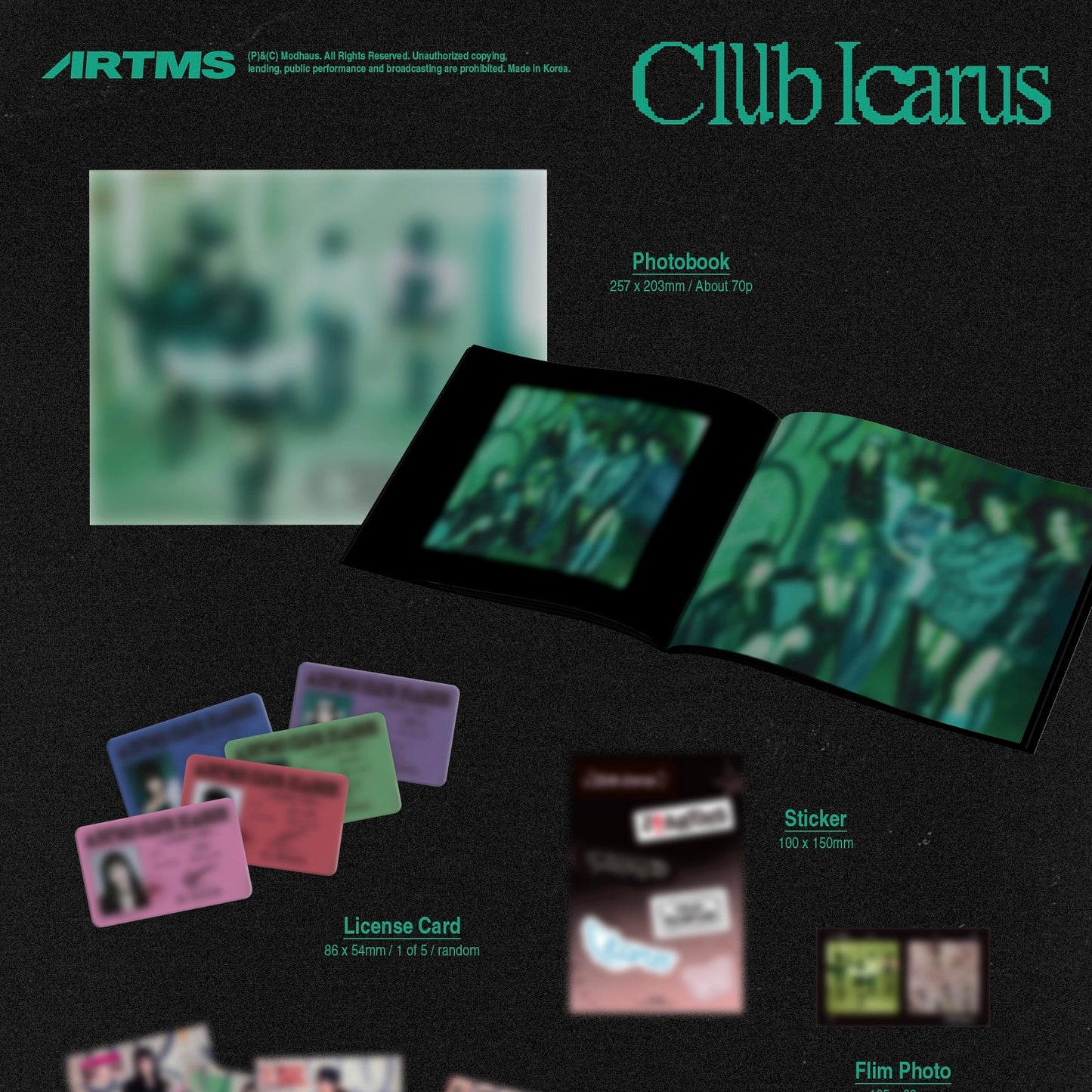 ARTMS - 1ST MINI ALBUM [CLUB ICARUS] (2 VERSIONS) - LightUpK