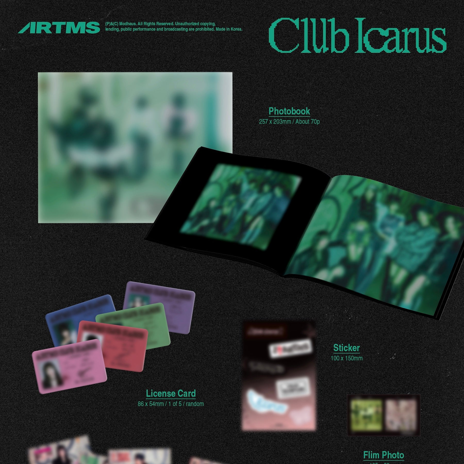 ARTMS - 1ST MINI ALBUM [CLUB ICARUS] (2 VERSIONS) - LightUpK