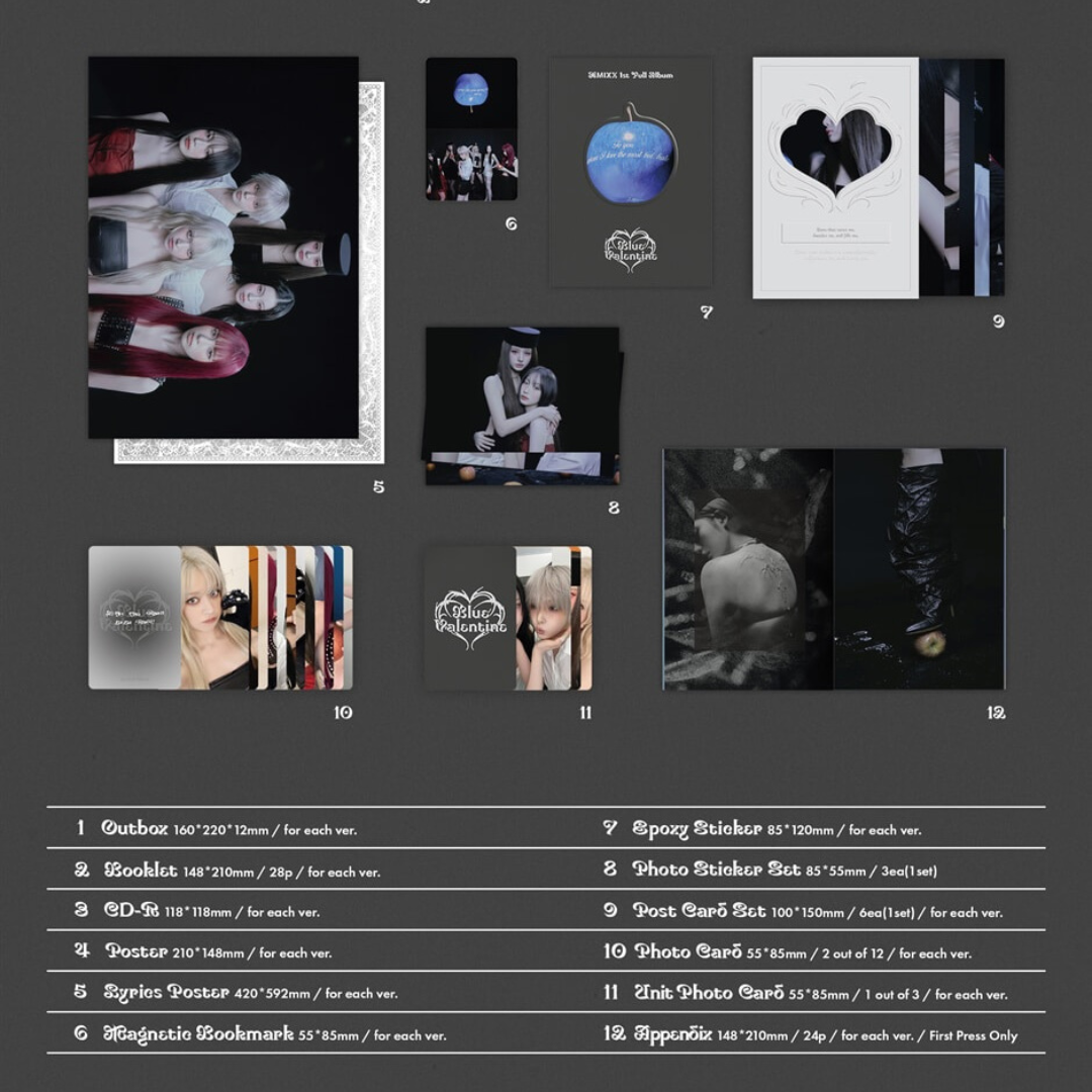 (PRE-ORDER) NMIXX - BLUE VALENTINE (3 VERSIONS) RANDOM - LightUpK