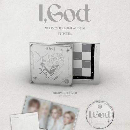 (PRE-ORDER) XLOV - 2ND MINI ALBUM [I,GOD] (4 VERSIONS) RANDOM - LightUpK
