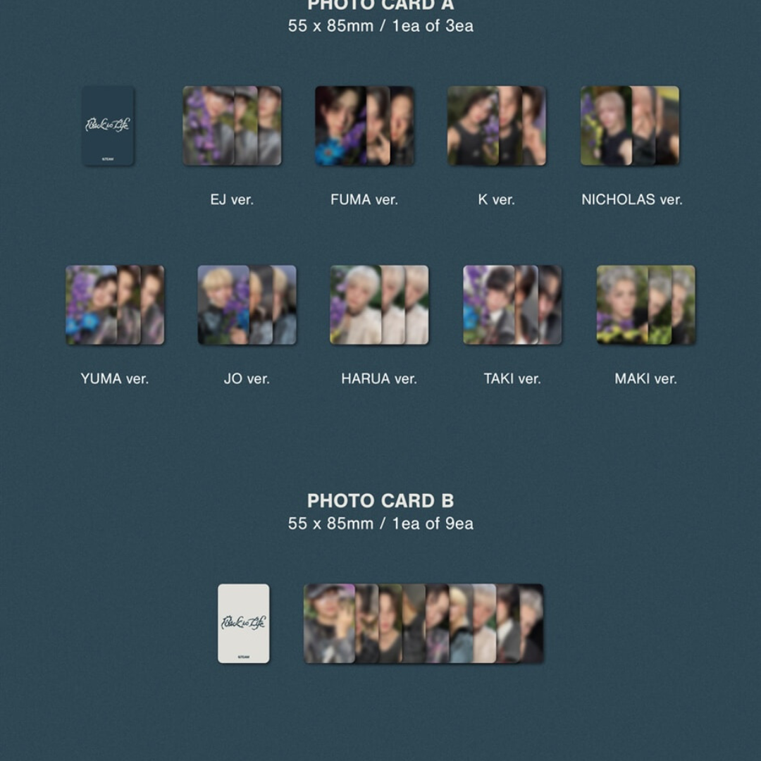 (PRE-ORDER) &TEAM - KR 1ST MINI ALBUM [BACK TO LIFE] ROAR VER. (9 VERSIONS) RANDOM - LightUpK