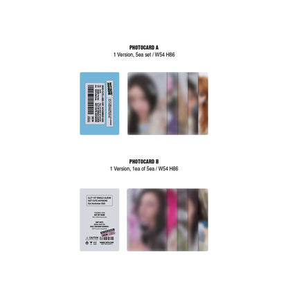 (PRE-ORDER) ILLIT - 1ST SINGLE ALBUM [NOT CUTE ANYMORE] (ILLIT X ASHLEY WILLIAMS POUCH VER.) (2 VERSIONS) - LightUpK