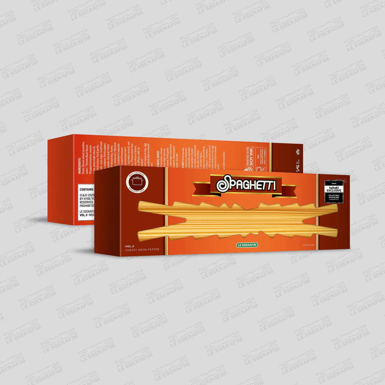 [HELLO82] [HELLO82 EXCLUSIVE] LE SSERAFIM - 'SPAGHETTI' (3 VERSIONS) - LightUpK