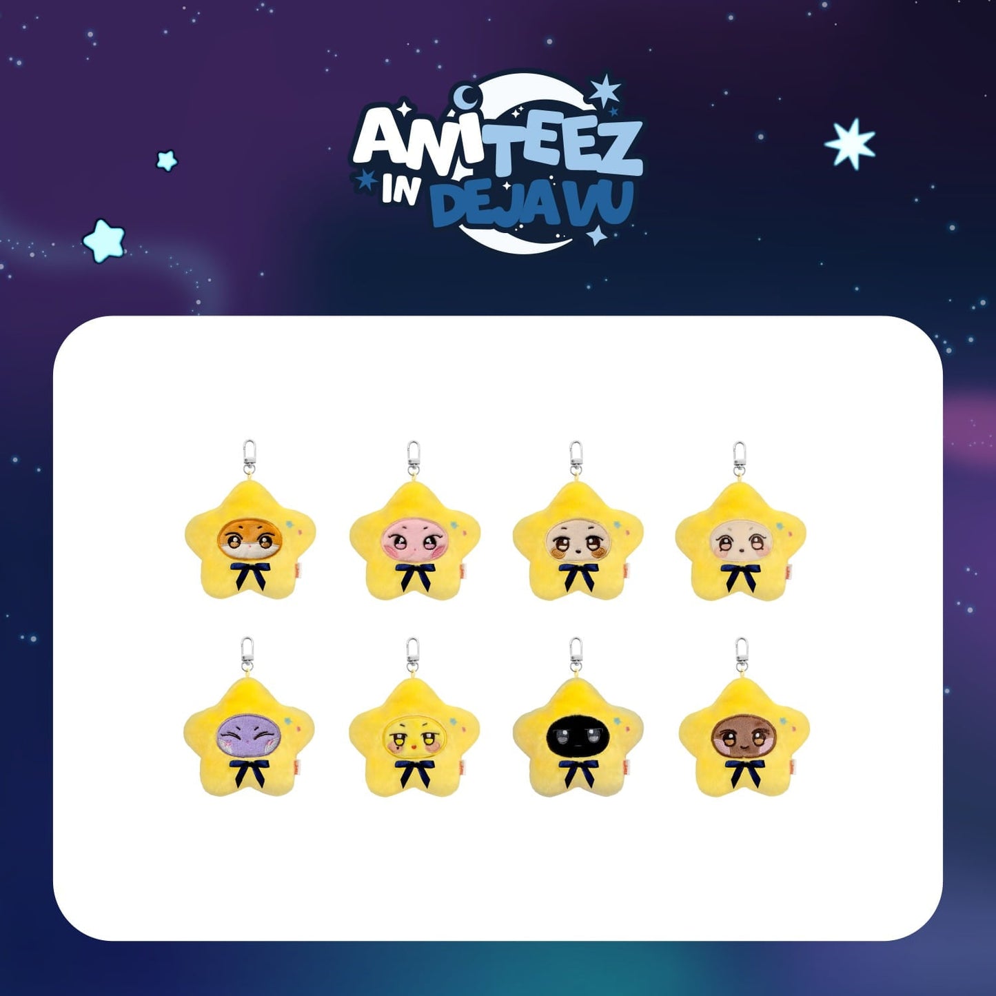 (PRE-ORDER) ATEEZ X ANITEEZ POP-UP [ANITEEZ IN DEJAVU] MD - STAR ANITEEZ KEYRING (8 VERSIONS)