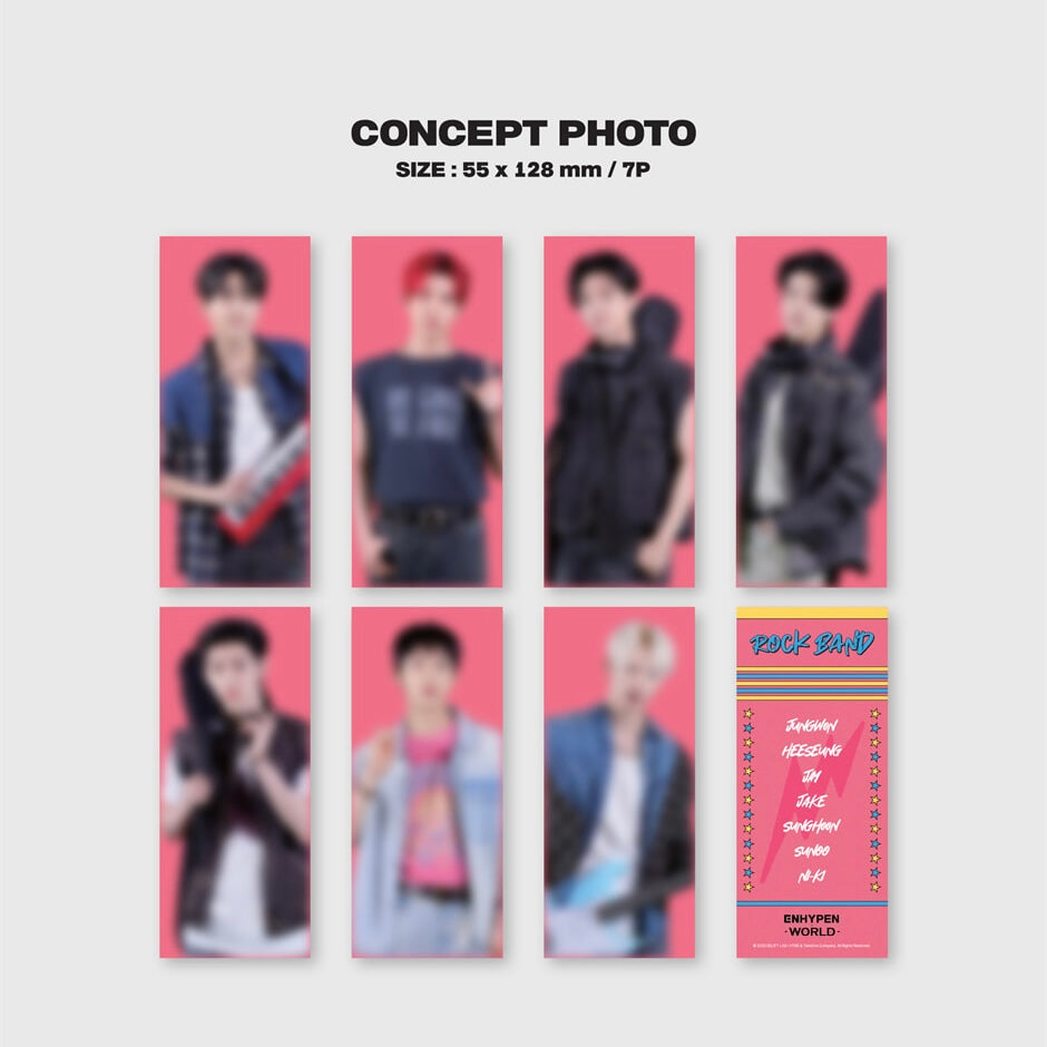 (PRÉCOMMANDE) ENHYPEN - COLLECTION DE CARTES DE COUPON MONDIALES (VERSION BASIQUE ROCK BAND)