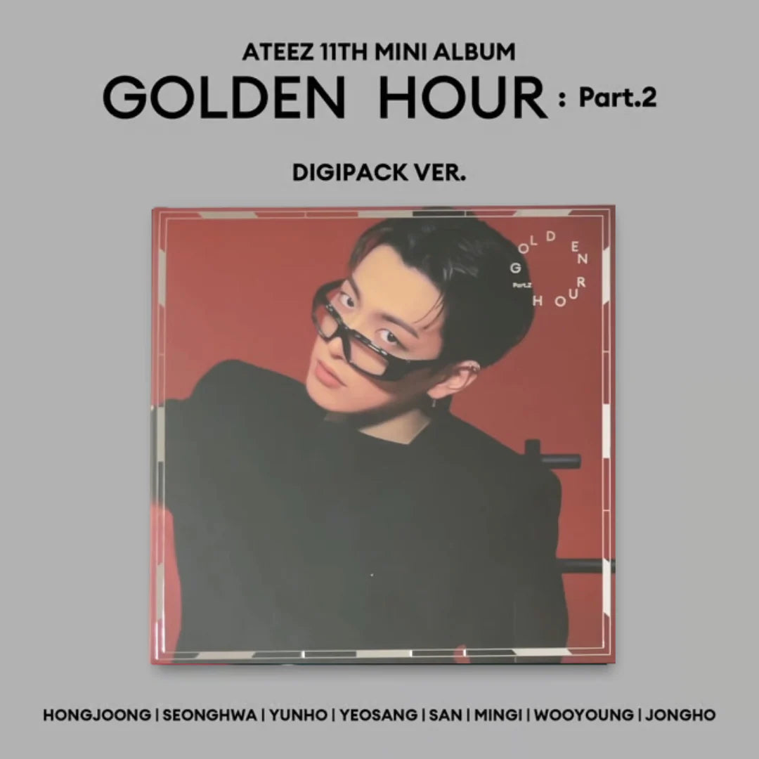 ATEEZ - GOLDEN HOUR : PART 2 DIGIPACK (8 VERSIONS) - LightUpK