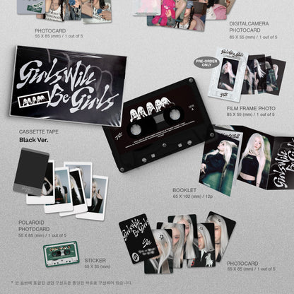 ITZY - [GIRLS WILL BE GIRLS] CASSETTE TAPE VER. (2 VERSIONS) - LightUpK