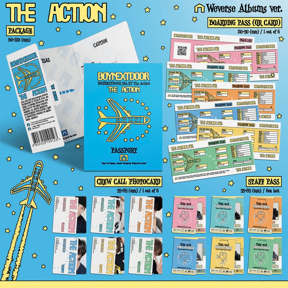 (PRE-ORDER) BOYNEXTDOOR - 5TH EP [THE ACTION] (WEVERSE ALBUMS VER.) - LightUpK
