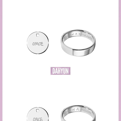 (PRE-ORDER) TWICE - TWICE <THIS IS FOR> WORLD TOUR IN INCHEON MD - RING NECKLACE SET (9 VERSIONS) - LightUpK