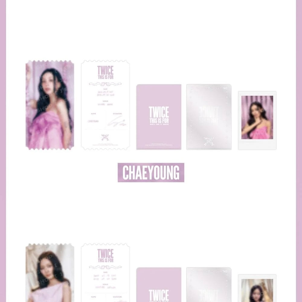 (PRE-ORDER) TWICE - TWICE <THIS IS FOR> WORLD TOUR IN INCHEON MD - SPECIAL TICKET SET (9 VERSIONS) - LightUpK