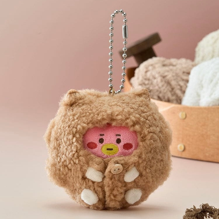 BTS - BT21 PLUSH KEYRING MADE BY RJ - LightUpK