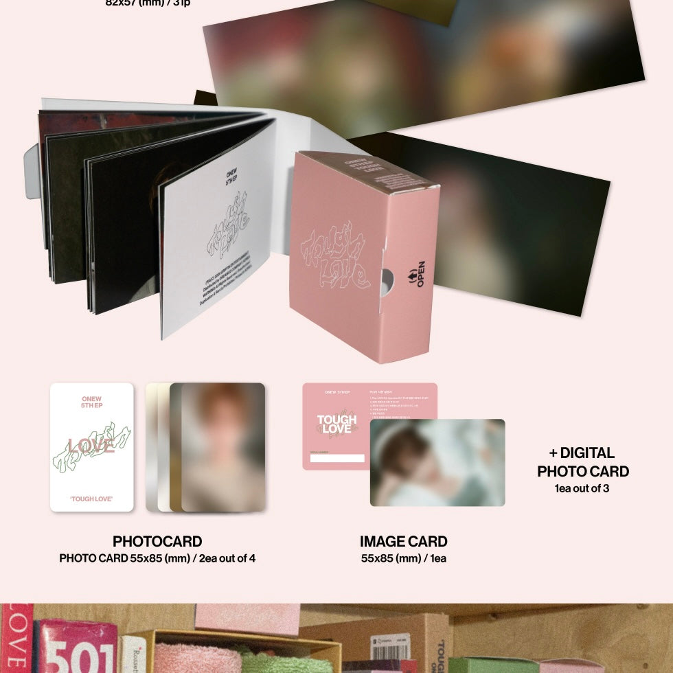 (PRE-ORDER) ONEW - 5TH MINI ALBUM [TOUGH LOVE] (POCKET BOOK VER.) - LightUpK