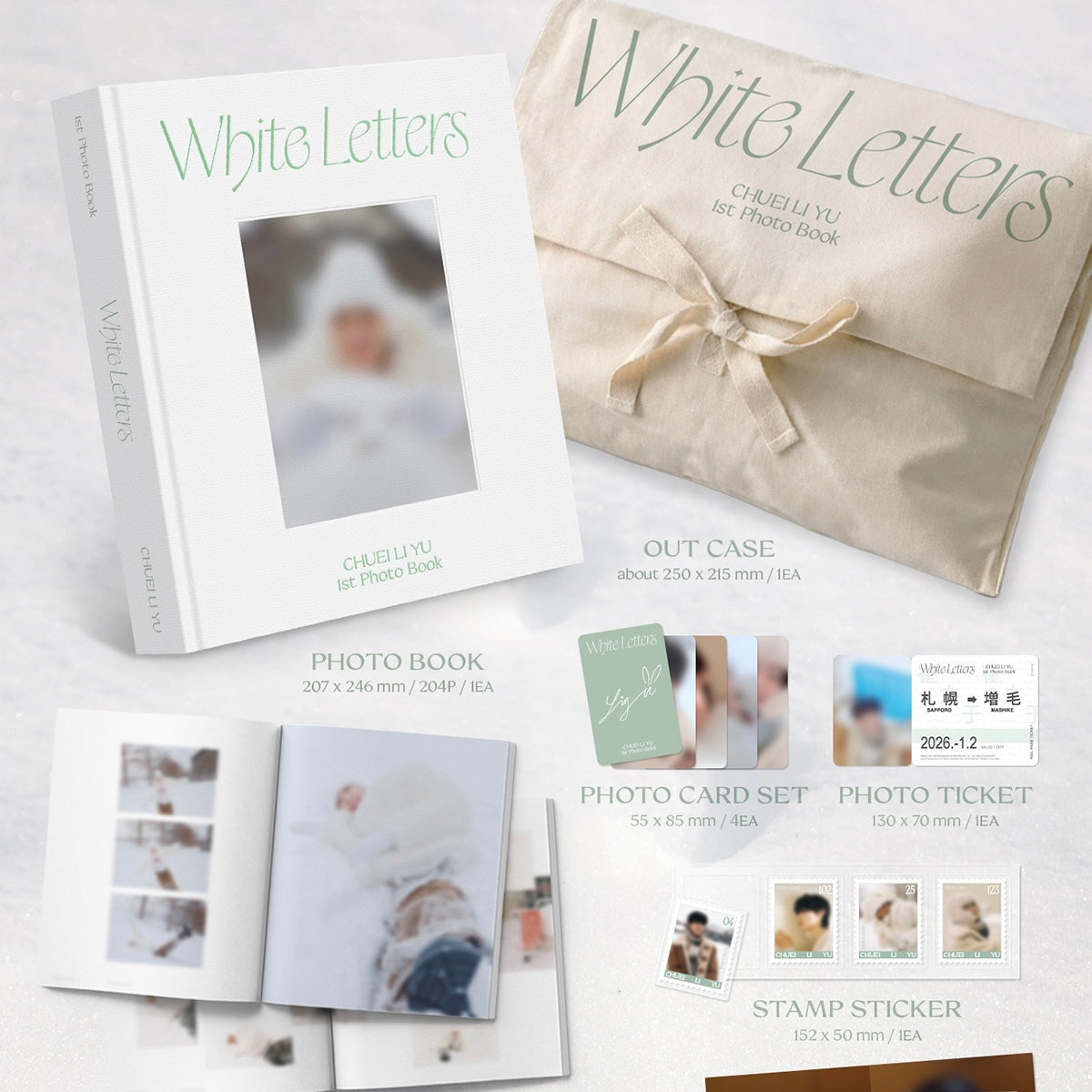 (PRE-ORDER) CHUEI LI YU - 1ST PHOTO BOOK [WHITE LETTERS] (2 VERSIONS)