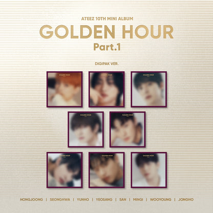 ATEEZ - GOLDEN HOUR : PARTIE 1 (DIGIPAK VER.) (8 VERSIONS)