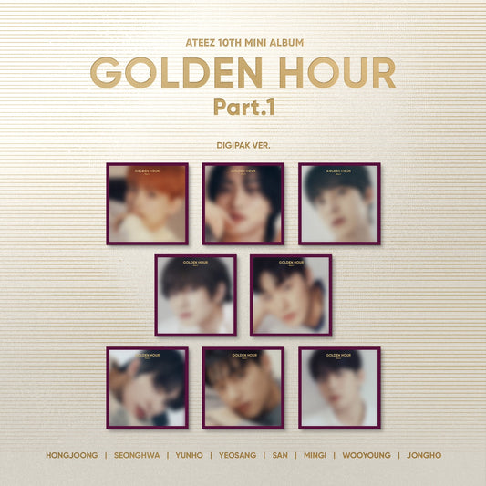 ATEEZ - GOLDEN HOUR : PART 1 (DIGIPAK VER.) (8 VERSIONS)