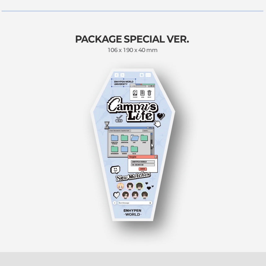 (PRE-ORDER) ENHYPEN - WORLD COUPON CARD COLLECTION (CAMPUS LIFE SPECIAL VER.) - LightUpK