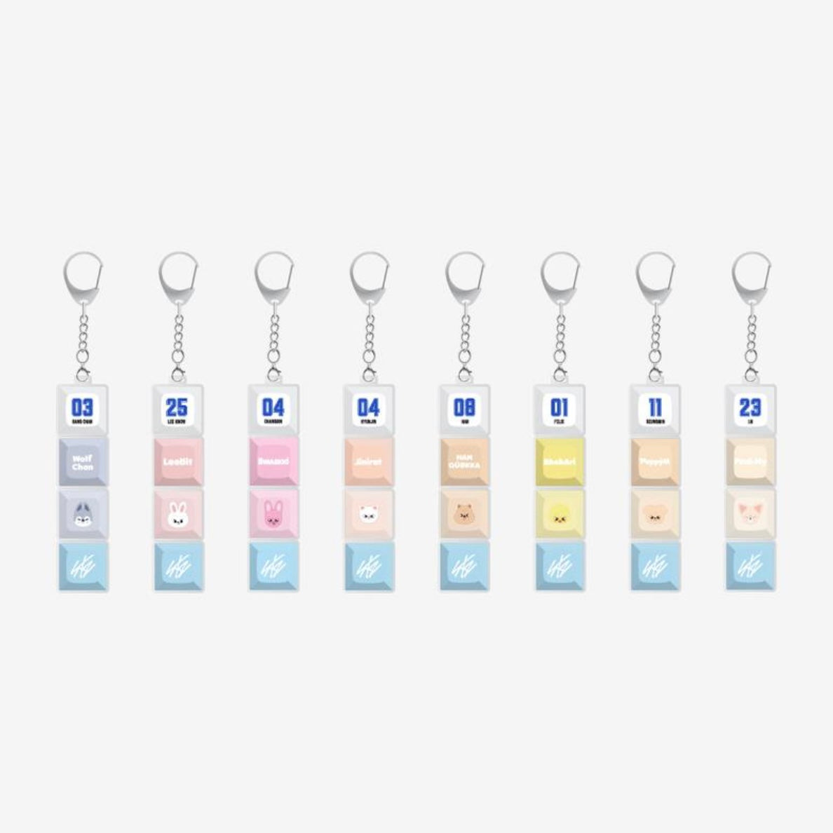 (PRE-ORDER) STRAY KIDS - SKZOO KEYCAP KEYRING - KARMA POP-UP MERCH (8 VERSIONS) - LightUpK