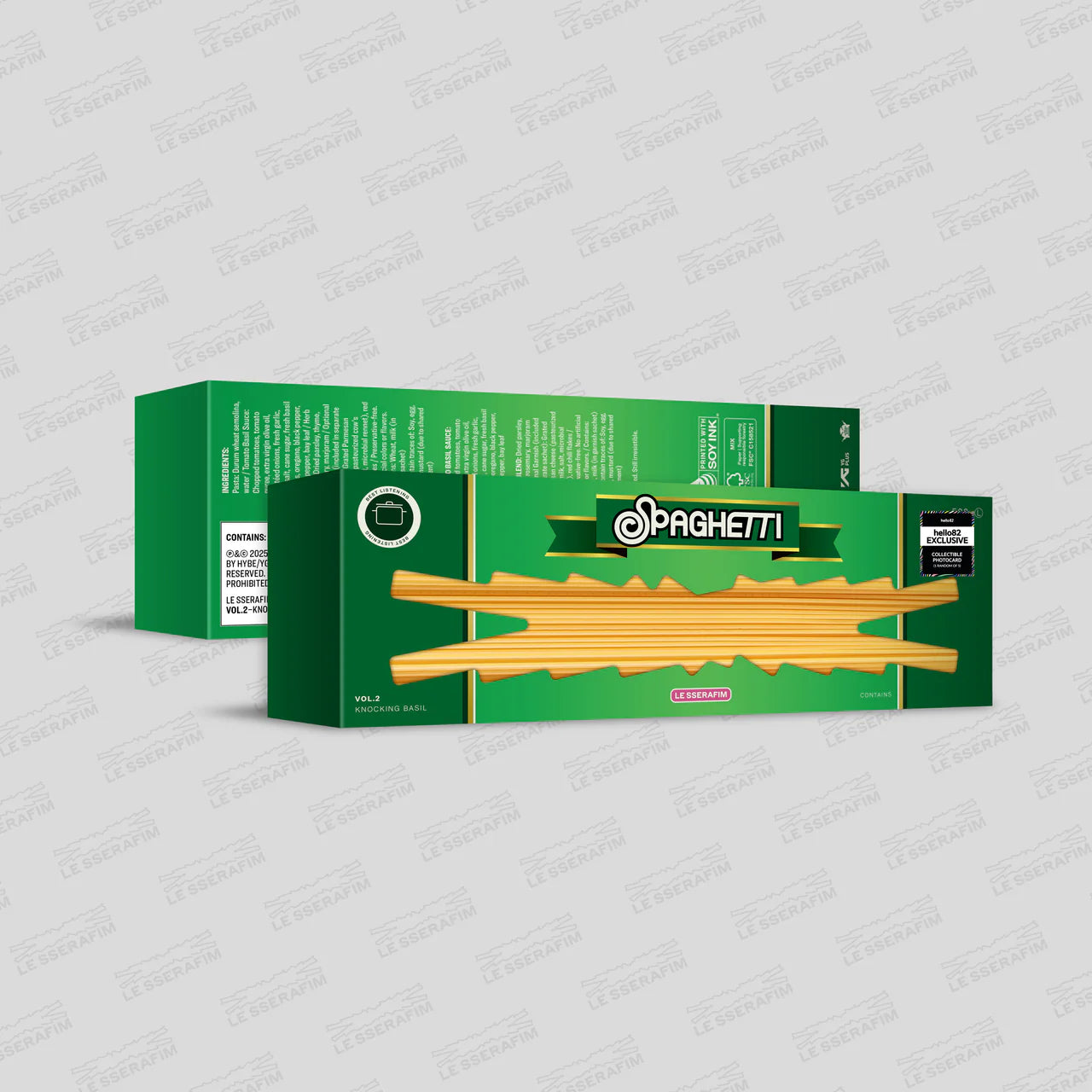 [HELLO82] [HELLO82 EXCLUSIVE] LE SSERAFIM - 'SPAGHETTI' (3 VERSIONS) - LightUpK