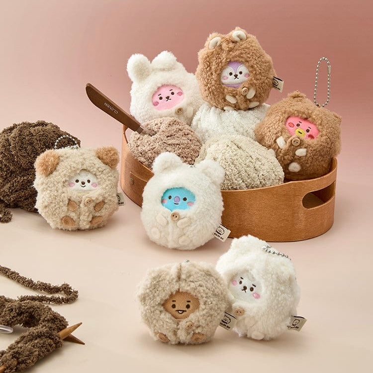 BTS - BT21 PLUSH KEYRING MADE BY RJ - LightUpK