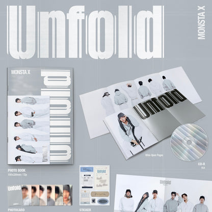 (PRE-ORDER) [HELLO82] [POP-UP EXCLUSIVE] MONSTA X - UNFOLD (4 VERSIONS) - LightUpK