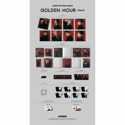 [HELLO82] [POP-UP EXCLUSIF] ATEEZ - GOLDEN HOUR : PARTIE 2 DIGIPACK (8 VERSIONS)