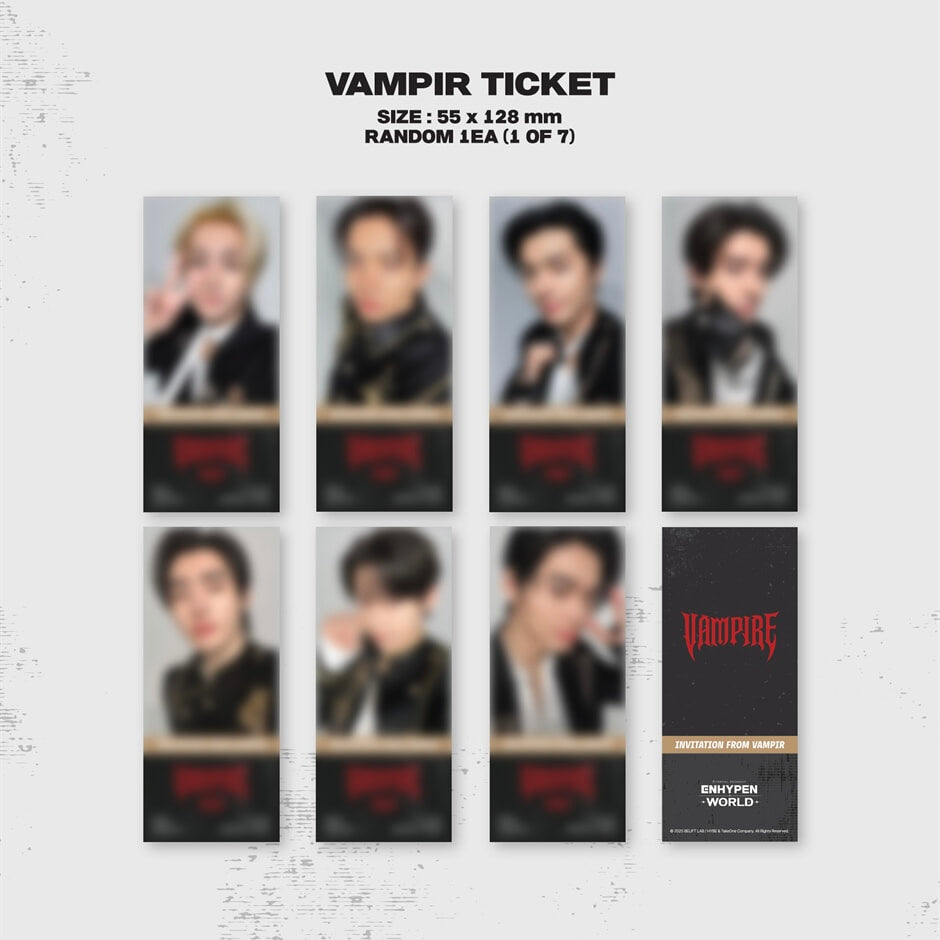 (PRE-ORDER) ENHYPEN - WORLD COUPON CARD COLLECTION (VAMPIRE BASIC VER.) - LightUpK