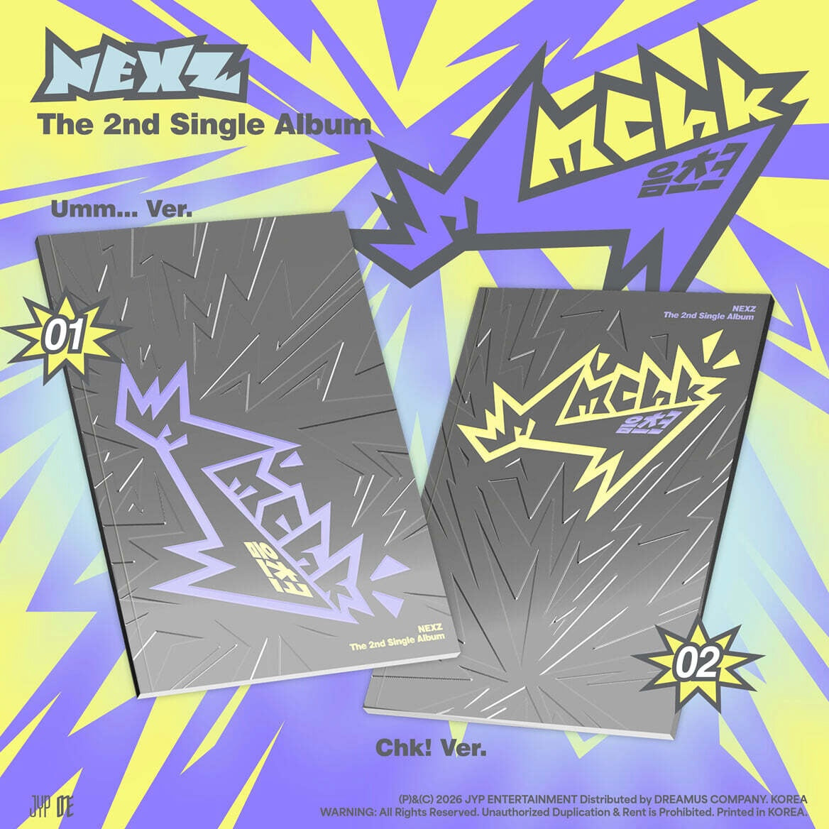 (PRE-ORDER) NEXZ - 2ND SINGLE ALBUM [MMCHK] (2 VERSIONS) RANDOM - LightUpK