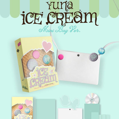(PRE-ORDER) YUNA (ITZY) - 1ST MINI ALBUM [ICE CREAM] MINI BAG VER. (MD VER.) - LightUpK