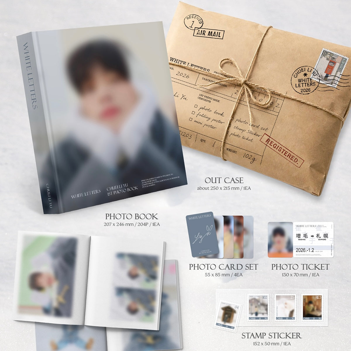 (PRE-ORDER) CHUEI LI YU - 1ST PHOTO BOOK [WHITE LETTERS] (2 VERSIONS)