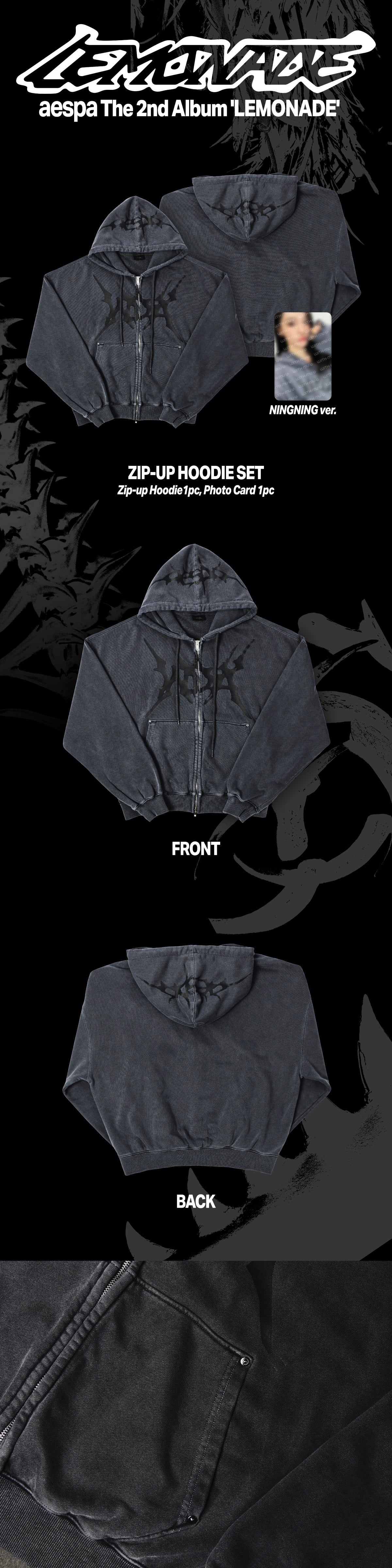 (PRE-ORDER) AESPA - ZIP-UP HOODIE SET / 2026 aespa WEEK - MAKE IT LEMONADE OFFICIAL MD (4 VERSIONS)