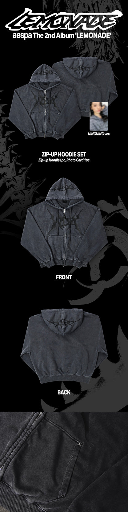 (PRE-ORDER) AESPA - ZIP-UP HOODIE SET / 2026 aespa WEEK - MAKE IT LEMONADE OFFICIAL MD (4 VERSIONS)